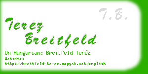 terez breitfeld business card